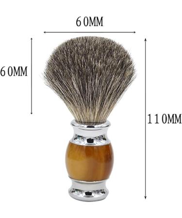 AnSafe Handmade Badger Hair Shaving Brush - Portable Retro Wet Shaving Tool for Men - Perfect for Beard Foam & Grooming - Buy Online on GoSupps.com