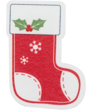 Christmas Kitchen Sponge - Cartoon Christmas Kitchen Sponges Reusable Multipurpose Scrub Sponge Double-Side Design Christmas Socks - Buy Online on GoSupps.com