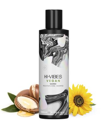 MOEHAIR Hi-Vibes Argan Oil Moisturizing Shampoo | Infused with Sunflower Avocado Oil | Hydrates & Nourishes Hair | Repairs Damage | Softens Hair | Vegan Paraben & Sulfate Free (16.9 Oz. Fl)