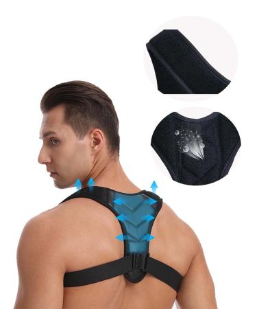 Posture Corrector for Men & Women | Bodywellness Upper Back Brace for Clavicle Support & Pain Relief | Adjustable Under Clothes (Regular - Buy Online on GoSupps.com