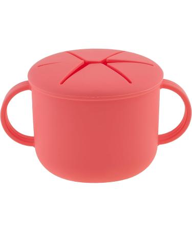 Stephen Joseph Silicone Snack Cup - Coral Flower | Baby and Toddler Snack Cups - Buy Online on GoSupps.com