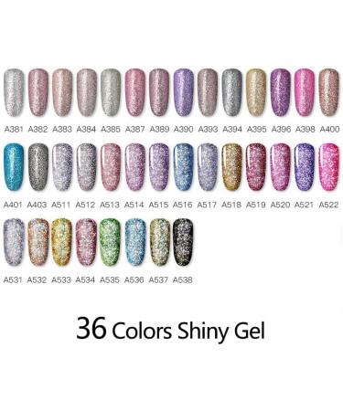Rosalind Painting Varnish Nail Gel Polish 5ML Glitter Nail Art Semi Permanent Top Coat Gel Soak Off UV LED All for Manicure - (Color: RF876) - Buy Online on GoSupps.com