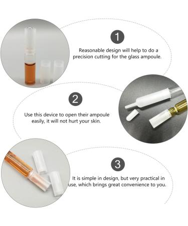 Minkissy Ampoule Bottle Opener 50Pcs - Portable Ampoule Breaker and Sleeve Cover - Ampoule Accessories - Buy Online on GoSupps.com