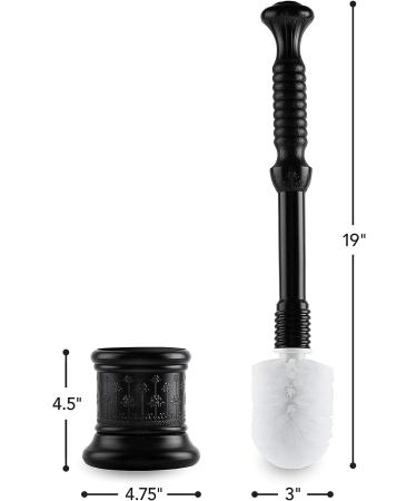 Master Plunger Bathroom Kit - Toilet Plunger & Brush Set in Black | Two Buckets Included - Buy Online on GoSupps.com