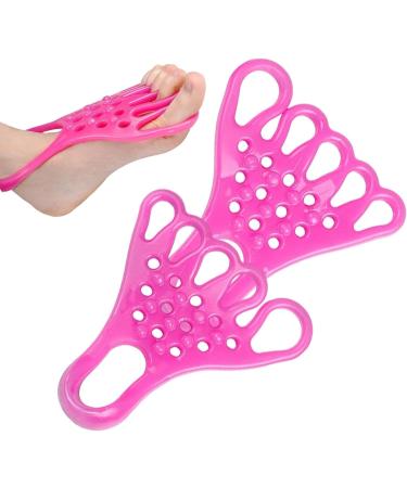 High Elasticity Toe Stretcher for Bunions Correction - 1 Pair Toe Spacers with Bump Massage Points for Women Men (Pink) - Buy Online on GoSupps.com