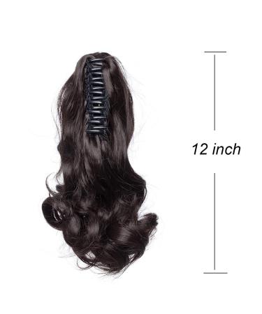 Buy Sego Ponytail Extension - Dark Brown Wavy 12 (30cm) Hair Piece | Voluminous Braid Hair Extension for Real Hair Look - International Shipping Available - Buy Online on GoSupps.com