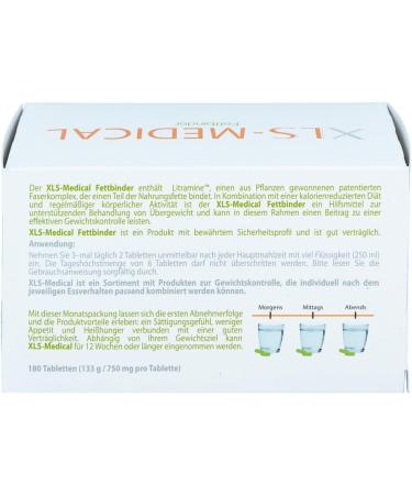 XLS-Medical Fat Binder 180 Tablets Pack of 180 - Buy Online on GoSupps.com