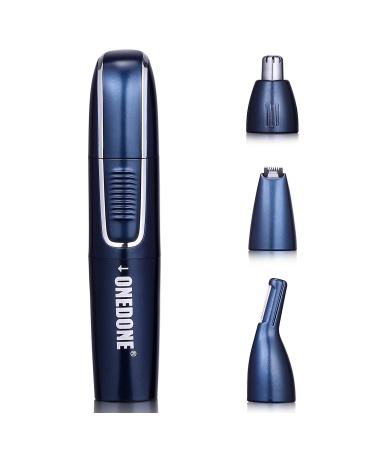 ONEDONE Nose Hair Trimmer Father's Day Gifts 3 in 1 USB Rechargeable Ear Nose Hair Trimmer for Men Dual-Edge Blades Painless Electric Nose Ear Trimmer Eyebrow Clipper
