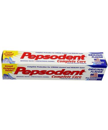 Pepsodent Complete Care Anticavity Fluoride Toothpaste Original Flavor - 5.5 oz Pack of 6 - Buy Online on GoSupps.com