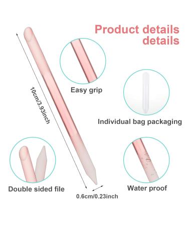 Professional Glass Cuticle Pusher Set - 3 Pieces Cuticle Remover Tool & Precision Nail File for Perfect Nail Care - Buy Online on GoSupps.com