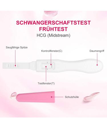 Buy LAOYE Pack of 5 Early Pregnancy Tests - HCG Test Strips (25mIU/ml) - Accurate & Fast Results - International Shipping Available - Buy Online on GoSupps.com