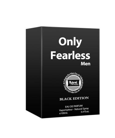 Hybrid & Company Only Fearless For Men Black Edition Eau De Toilette Natural Spray Vaporisateur 3.4 FL.OZ ONLY FEARLESS 3.4 Fl Oz (Pack of 1) - Buy Online on GoSupps.com