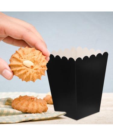 Alipis 50Pcs Popcorn Boxes Disposable Popcorn Buckets Paper Popcorn Tubs Greaseproof Popcorn Containers for Movie Theater Night Parties 250g Black - Buy Online on GoSupps.com