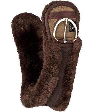 Equinate Anatomically Designed Western Moon Belt - Real Lambskin Short Saddle Strap - 65-90 cm in Brown & Black - Buy Online on GoSupps.com