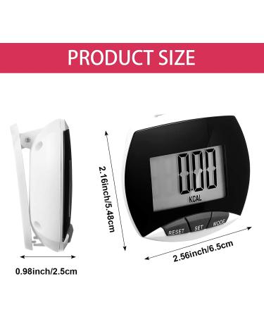 Portable LCD Pedometer for Jogging & Hiking - Step Counter with Calories Burned - Buy Online on GoSupps.com