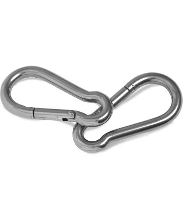 HeavyTool Stainless Steel Carabiner Hook 120x11mm (2 pcs) | V4A AISI316 Fire Brigade Gear | Durable Niro Inox for International Shipping - Buy Online on GoSupps.com