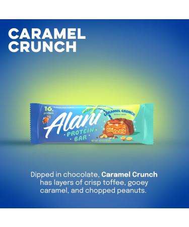 Buy Alani Nu Caramel Crunch Protein Bars - 16g High Protein Gluten-Free Low-Sugar & Low-Carb Snacks - 12 Individually Wrapped Bars for Healthy Living - Buy Online on GoSupps.com