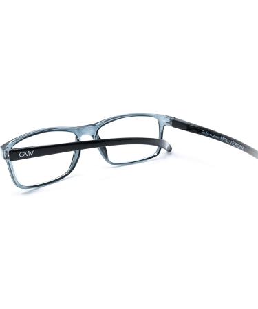 Gian Marco Venturi Unisex Verona Reading Glasses - Stylish Grey Frame for Men & Women - International Shipping Available - Buy Online on GoSupps.com