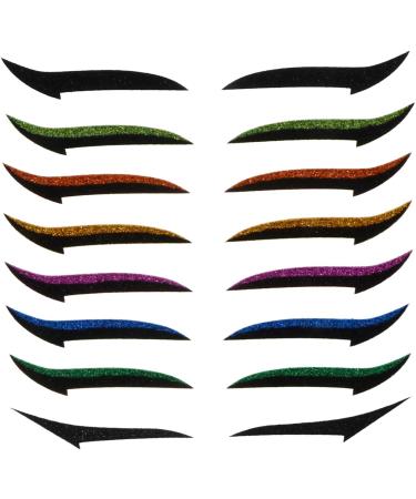 Ipetboom 36 Pairs Glitter Eyeliner Self- Doublesided Tape Instant Double Eyelid Strips Miss Flash Applique - Buy Online on GoSupps.com