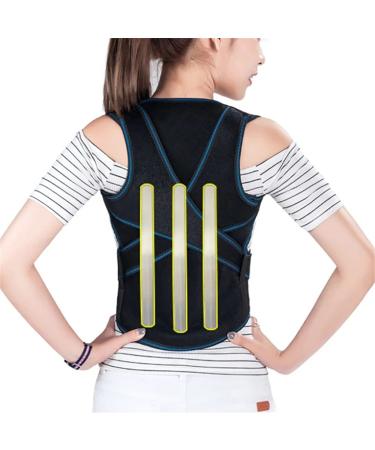Back Lumbar Support Belt Posture Corrector Neoprene Vest Orthopedic Back Brace Spine Straightener Belt Corset (Color : Black Size : L Code) (Black XL code) Handmade Full moon lofty ambition