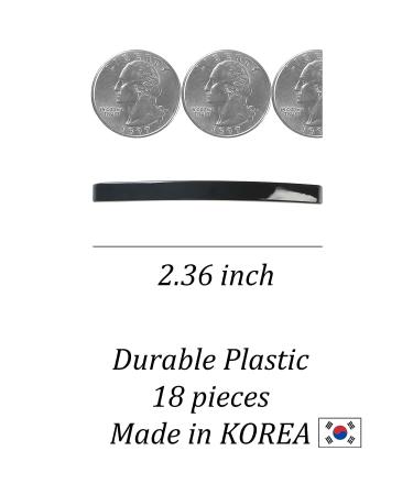 Aurora Pin Hair Barrettes Clips Set - 18 Colored Pieces - Made in Korea - For Girls & Women with Thin to Medium Hair - Buy Online on GoSupps.com
