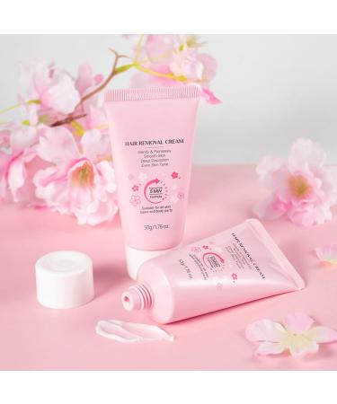  Generisch Hair removal cream depilatory cream moisturizing cream 50g fast acting gentle on the skin for use at home while traveling and on vacation - Buy Online on GoSupps.com