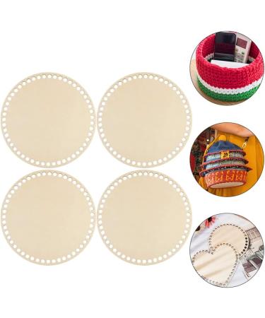 ULTNICE 4pcs Wooden Basket Bottoms for DIY Basket Weaving - 15X15cm Circle Shape Wood Bases - Buy Online on GoSupps.com