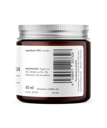 Pureature Wool Wax (Lanolin) 60ml - Natural Moisturizer for Skin & Hair | International Shipping Available - Buy Online on GoSupps.com