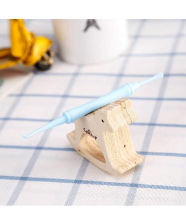 Spiral Ear Pick Earwax Removal Tool 5Pcs - Double-end Digging Ear Spoon and Curette Remover - Blue Earpick Cleaning Tool - Buy Online on GoSupps.com