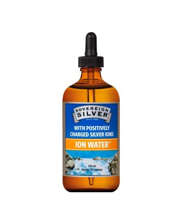 Sovereign Silver - Ion Water 99.99% Pure Only 2 Ingredients No Added Silver Compounds - Easily Absorbed & Utilised in The Body - Concentrated 10ppm - 236ml Dropper Top