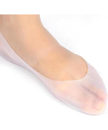 1 Pair Moisturizing Silicone Sock Full Length Moisturizing Socks Cracked Feet Care Protector Soft Silicone Gel Spa Deep Moisturizing Full Foot Socks for Corns Calluses Cracked Bunions Blister(L) - Buy Online on GoSupps.com