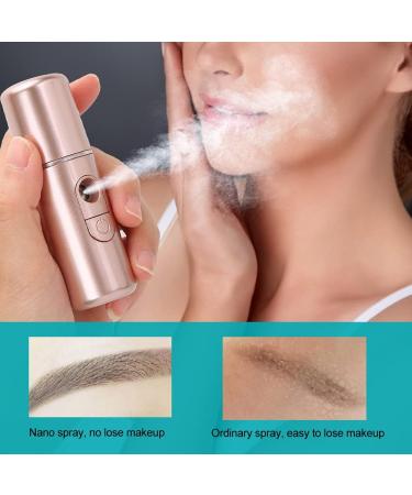 Nano Mist Sprayer USB Rechargeable Handheld Face Humidifier Sprayer Portable USB Face Humidifier SkinCare Moisturizing Hydrating Face Humidifier Sprayer Beauty Tool (Rose Gold) - Buy Online on GoSupps.com