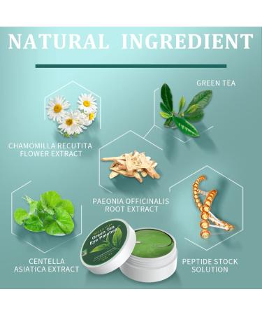 BELLA VITA Green Tea Under Eye Patches - Anti-Aging Collagen Eye Masks for Dark Circles & Puffiness | 30 Pairs - Buy Online on GoSupps.com