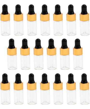 CUTICATE 20 Pieces 3ML Empty Glass Bottles with Pipette - Ideal for Essential Oils DIY and Travel - Buy Online on GoSupps.com