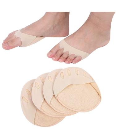 GSWPIP 2 Pairs Metatarsal Pads Women Forefoot Pads for Women High Heels Soft Elastic High Metatarsal Pads Women Foot Pads Foot Pain Relief Forefoot Patch Skin Color
