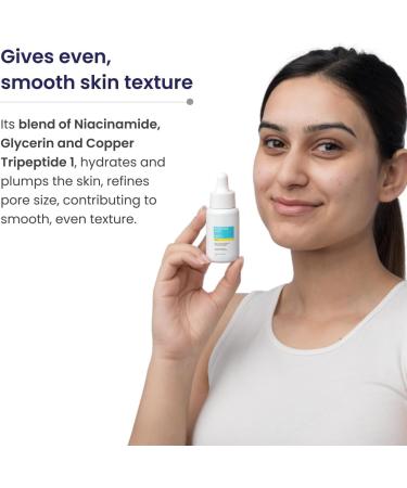  G n rique VK Pitstop Blue Copper Peptide Serum Repairs Acn Scars & Pitted Marks Evens Skin Tone & Reduces Blemishes For All Skin Types 25 Ml - Buy Online on GoSupps.com