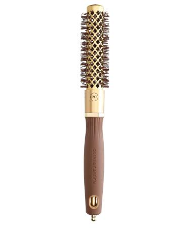 Olivia Garden Expert Blowout Shine Hairbrush - 20mm Gold & Brown | International Shipping Available - Buy Online on GoSupps.com
