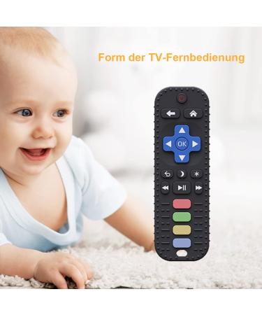 Shop Baby Silicone Bite Ring - Kachenzeuge Tehnen Soft Toy for 3-18 Months | Gums Soothing Remote Control Toy (Black) - Buy Online on GoSupps.com