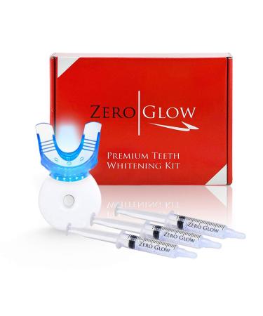 Zero Glow Teeth Whitening Kit Carbamide Peroxide Syringes  LED Light