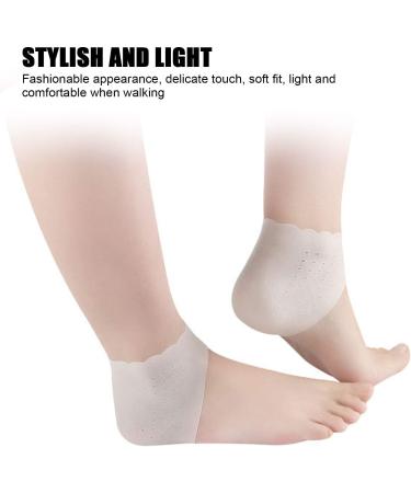 5 Pair Heel Protectors for Shoes Moisturizing Heel Socks Heel Pads Cushion Protectors Moisturizing Heel Protective Cover Wrap for Women to Heal and Treat Dry Cracked Heels(White) - Buy Online on GoSupps.com