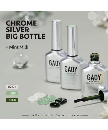 GAOY Gel Nail Polish Kit - 3 Colors (16ml) Jelly White Green | Soak Off UV Gel Set - Mint Milk for Perfect Nails - Buy Online on GoSupps.com