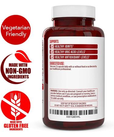 Tart Cherry Extract 1500mg with Celery Seed & Bilberry - Anti-Inflammatory Antioxidant Supplement for Uric Acid Support, Muscle Recovery & Joint Pain - 90 Veggie Capsules - Buy Online on GoSupps.com