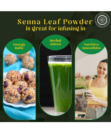 Pride of India | Senna Whole Leaf Powder 8 oz (227 gm) | Bitter & Pungent | Add it to smoothies juices hot water | Non-Bioengineered Caffein-Free Gluten-Free Vegan Senna Powder 8 Ounce (Pack of 1) - Buy Online on GoSupps.com