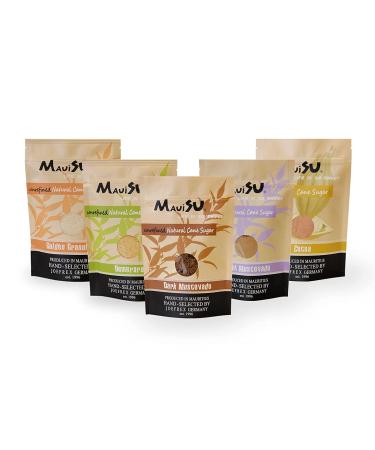 MauiSu Dark Muscovado Cane Sugar 500g - No Additives - Ideal for Bubble Tea - Premium Dark Cane Sugar - Buy Online on GoSupps.com