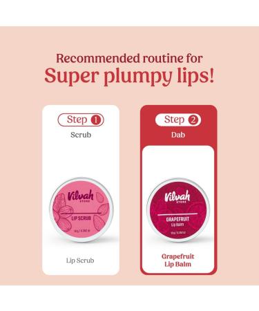Vilvah Store Grapefruit Lip Balm - Moisturizing Tinted Balm for Dark Dry Pigmented Lips | 10g - Unisex - Buy Online on GoSupps.com