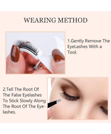 Reusable Self-Adhesive Eyelashes - Wispy Natural Look (2 Pairs) - Buy Online on GoSupps.com