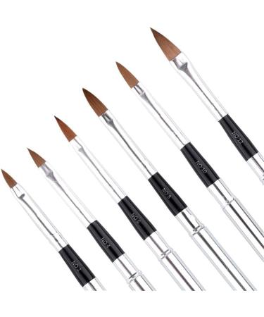 6pcs Nail Art Brush Set - Professional Design & Detailing Tools for Shellac & UV Liner - International Shipping Available - Buy Online on GoSupps.com