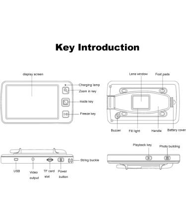 Portable Digital Magnifier Magnification Electronic Low Vision Aids Video Digital Magnifier for Easy Writing for Low Vision Person and Seniors White Chaser of Light - Buy Online on GoSupps.com