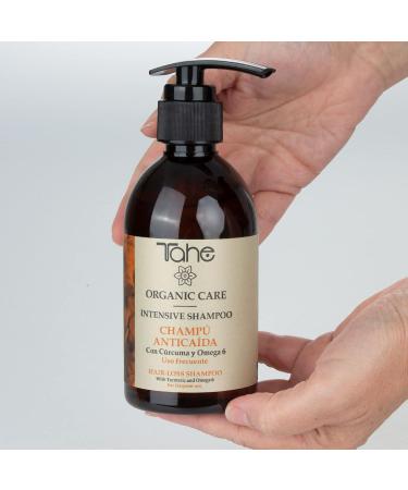 Tahe Organic Care Intensive Anti-Hair Loss Shampoo with Turmeric and Omega 6 (300 ml) - Buy Online on GoSupps.com