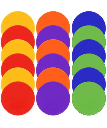 TuXHui Spot Markers 18 Pcs 9 Inch 10 Inch Non Slip Rubber Floor Dots Agility Markers Flat Cones for Soccer Football Basketball Sports Speed Agility Training - Buy Online on GoSupps.com